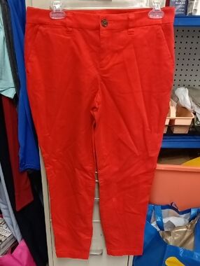 GAP Red Khaki Straight Pants